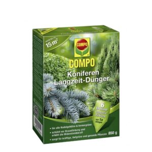 Pikaajaline väetis kõikidele okaspuudele ja igihaljastele taimedele 6-kuud Compo 850g