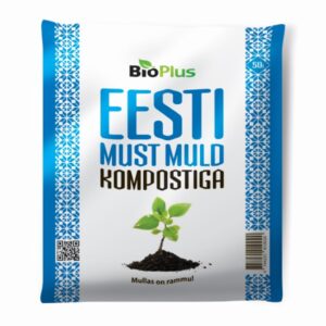 BioPlus_ Must Muld_kompostiga kott