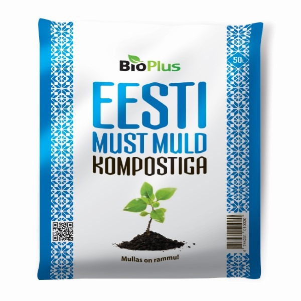 BioPlus_ Must Muld_kompostiga kott