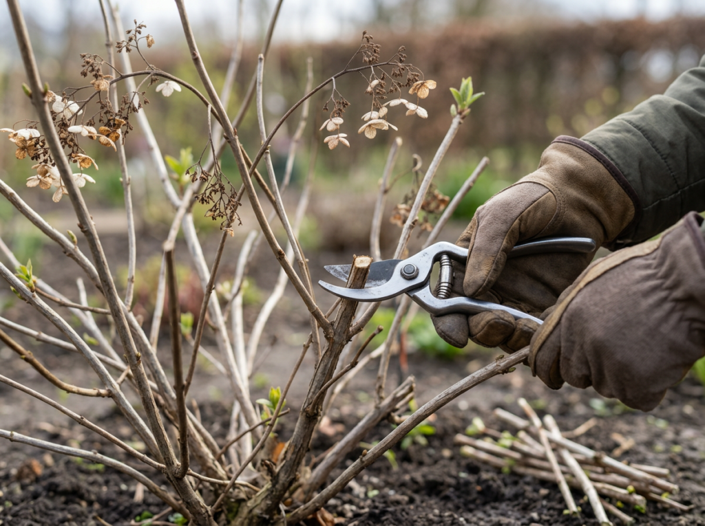 Hortensia kevadine lõikus