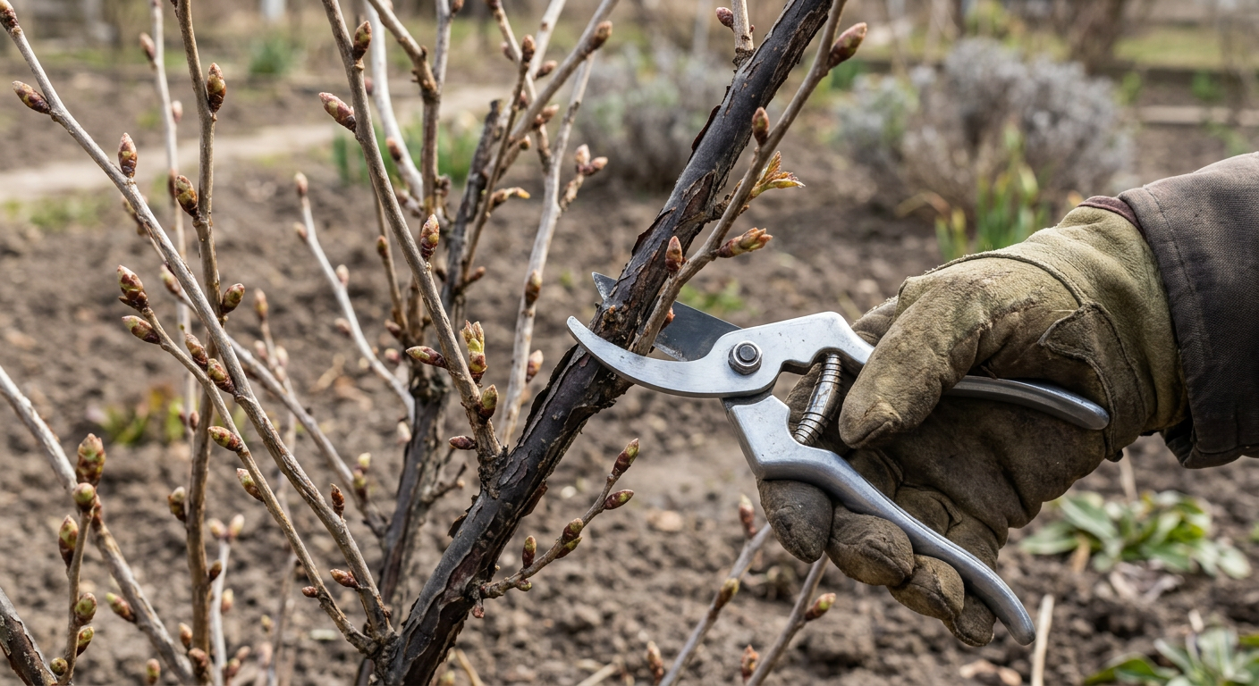 Punase sõstra lõikus