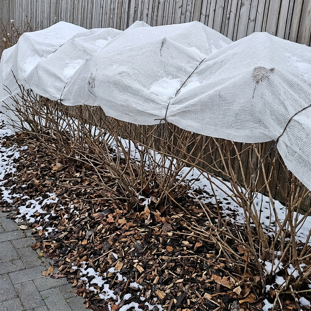 Hortensia talvekate multšiga