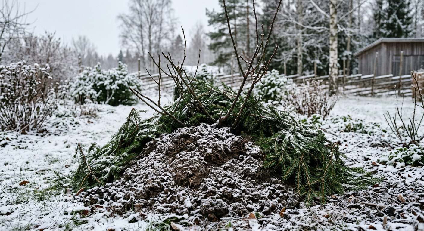 Rooside katmine kuuseokstega