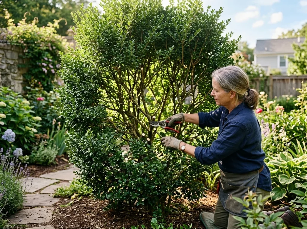 Ilupõõsa hoolduslõikus aias