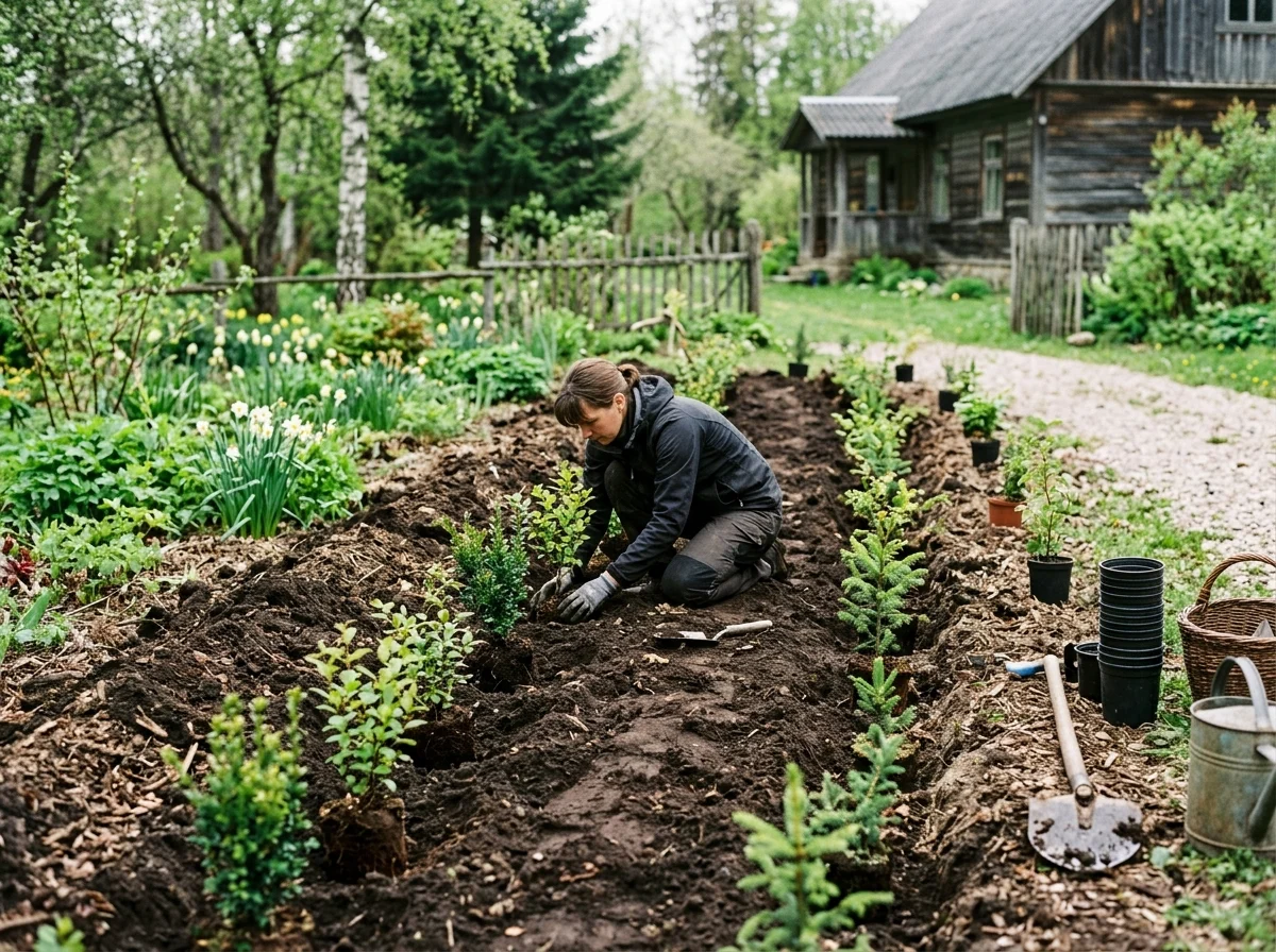 Segaheki istutus kahes reas
