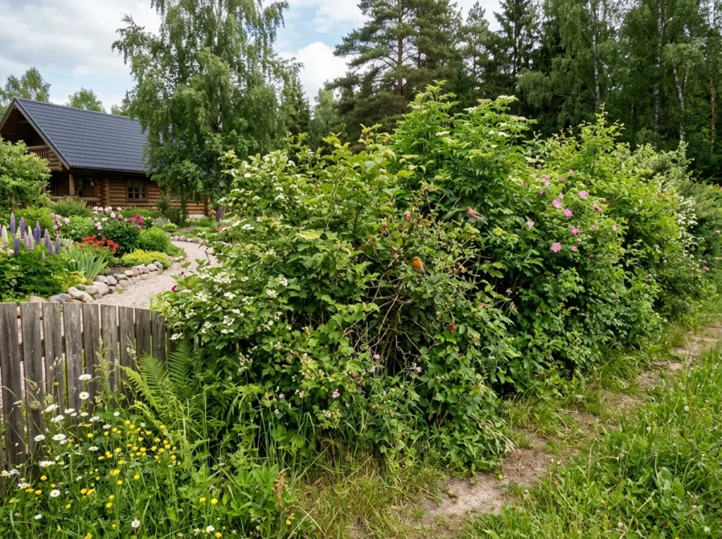 Vabakujuline segahekk aias