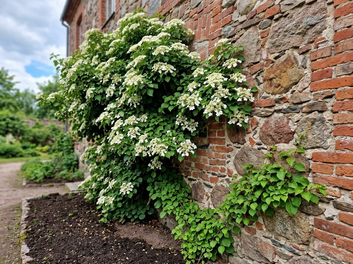 Hortensia kivimüüril